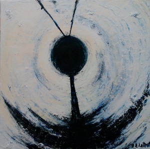 Tunnels 2014 oil on canvas 50x50 cm painter Alik Vetrof by Vetrof Alik